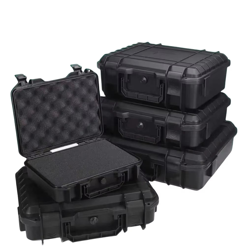 1Pc Waterproof Hard Carry Case Bag Tool Case with Pre-Cut Sponge Storage Box Safety Protector Organizer Hardware Toolbox