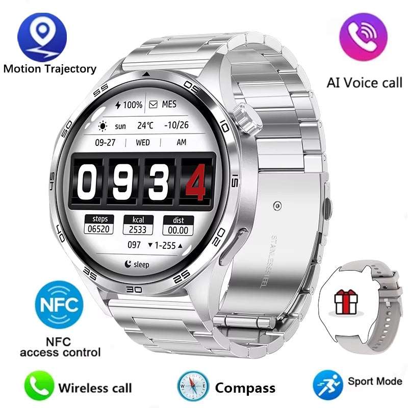 Watch 5 PRO Smart Watch Men Watch 5 AMOLED HD Screen Bluetooth Call GPS Trajectory NFC Heart Rate Compass Smartwatches 2024 New