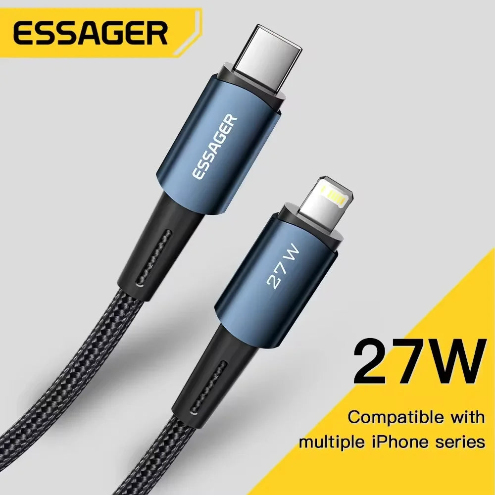 USB C Cable for Iphone 14 13 12 11 Pro Max XS 20W Fast Charging Cable Type C to Lighting Date Wire for Ipad Macbook