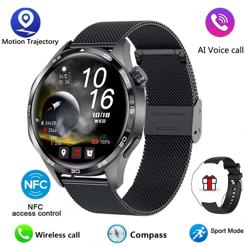 Watch 5 PRO Smart Watch Men Watch 5 AMOLED HD Screen Bluetooth Call GPS Trajectory NFC Heart Rate Compass Smartwatches 2024 New