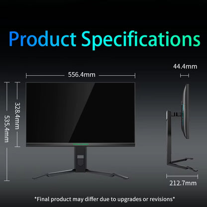 24.5 Inch Monitor Fast IPS 360Hz HDR400 Lifting and Rotating Gaming Computer Display P25M2K Type-C Interface 65W