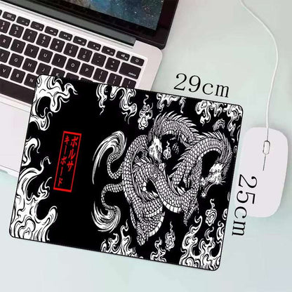 Japanese Dragon Large Gaming Mousepad Keyboard Gamer Mouse Pad on the Table Speed Desk Mat Anime Mouse Mats ，Dragon Pattern
