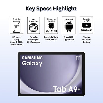 Samsung Galaxy Tab A9+ plus 11"Inch Wifi 64GB/128GB Brand New Sealed - All Color