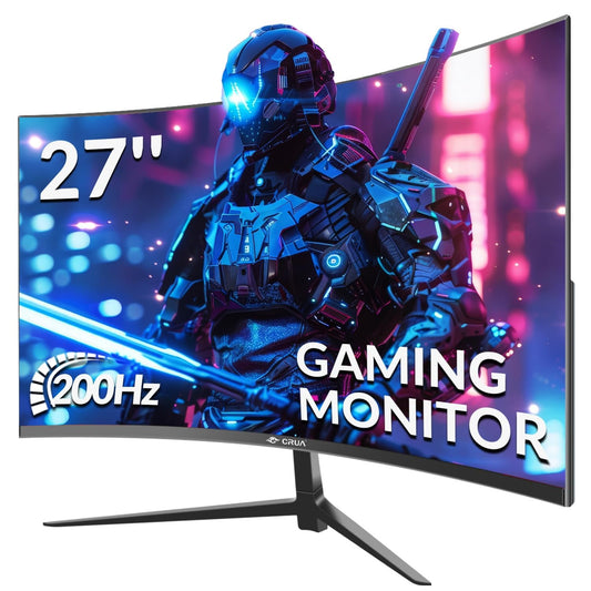 27 Inch Curved Gaming Monitor,Full Hd(1920X1080P) VA Panel 1800R 165/200Hz