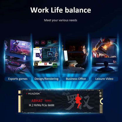 M2 SSD Nvme 128GB 256GB 512GB 1TB 2TB SSD M.2 2280 Pcie 3.0 TLC Chip SSD Internal Solid State Disk for Laptop Desktop PC