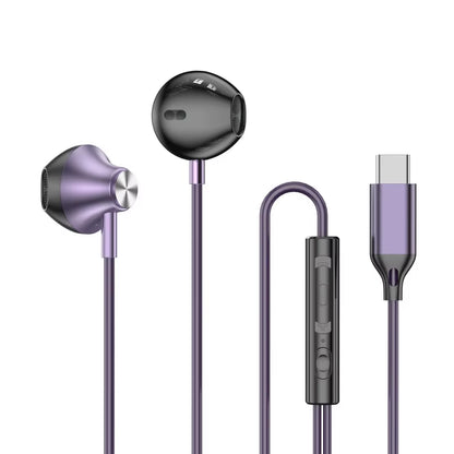 For Samsung Headphones Hifi Surround Sound In-Ear USB Type C 3.5Mm with Wire Control Wired Earplugs for Galaxy S24 S23 S22 Ultra