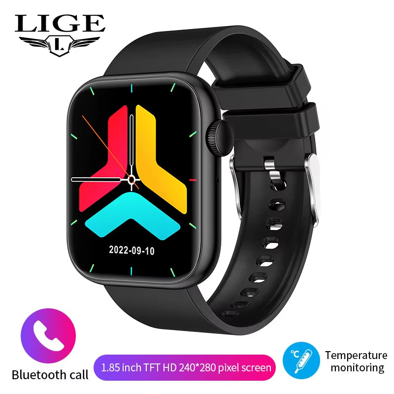 New Smart Watch 2025 Wireless Charging Smartwatch Bluetooth Calls Men Women Smartwatches Fitness Bracelet Custom Watch Face