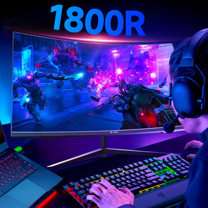 27 Inch 180Hz/200Hz Curved Gaming Monitor, FHD 1920 * 1080P Frameless 1800R