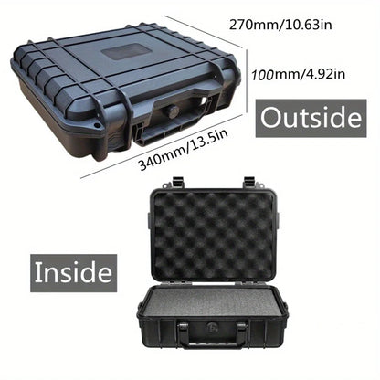 1Pc Waterproof Hard Carry Case Bag Tool Case with Pre-Cut Sponge Storage Box Safety Protector Organizer Hardware Toolbox