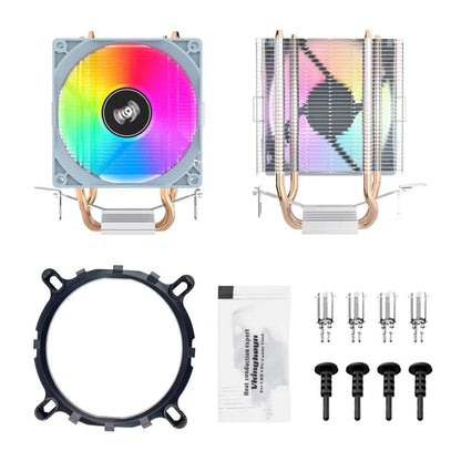 CPU Cooler 2 4 6 Heat Pipes PC Radiator Cooling 3PIN PWM Silent Rgb Fan for Intel 1700 1150 1155 1156 1366 AM2/AM3/AM4 AMD