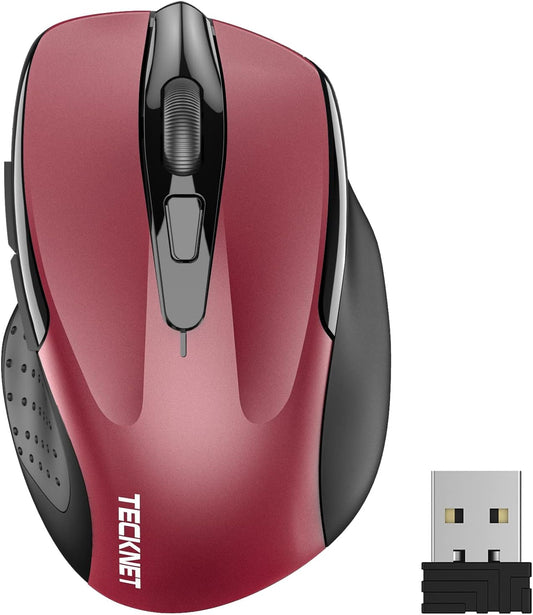 TECKNET Pro Wireless Mouse, 4000 DPI, 2.4G Ergonomic Optical Mouse, Computer Mou