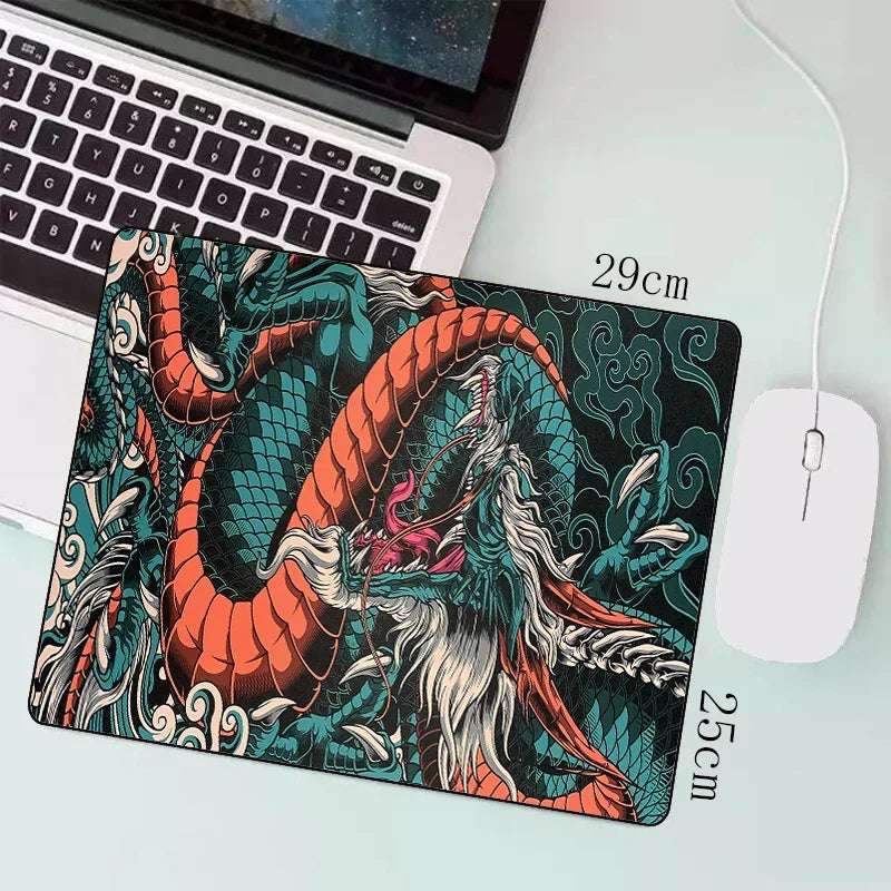 Japanese Dragon Large Gaming Mousepad Keyboard Gamer Mouse Pad on the Table Speed Desk Mat Anime Mouse Mats ，Dragon Pattern