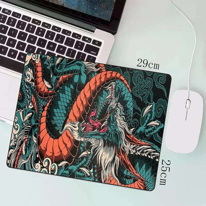 Japanese Dragon Large Gaming Mousepad Keyboard Gamer Mouse Pad on the Table Speed Desk Mat Anime Mouse Mats ，Dragon Pattern