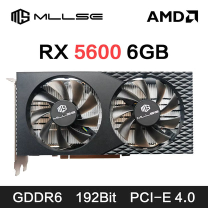 New Radeon RX5600 Graphic Card GDDR6 6GB Gaming Computer GPU AMD RX5600 6GB Game Desktop Computer Graphics Card