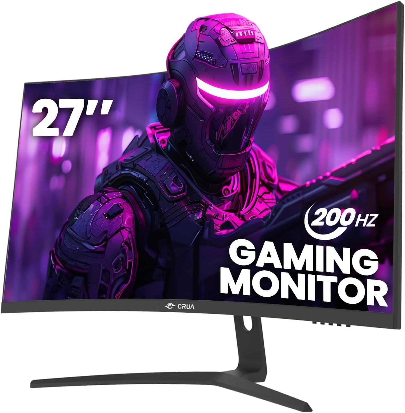 27 Inch 180Hz/200Hz Curved Gaming Monitor, FHD 1920 * 1080P Frameless 1800R