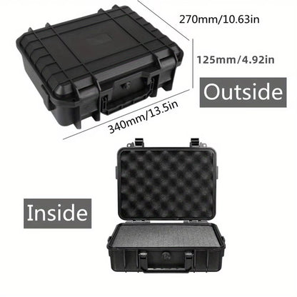 1Pc Waterproof Hard Carry Case Bag Tool Case with Pre-Cut Sponge Storage Box Safety Protector Organizer Hardware Toolbox