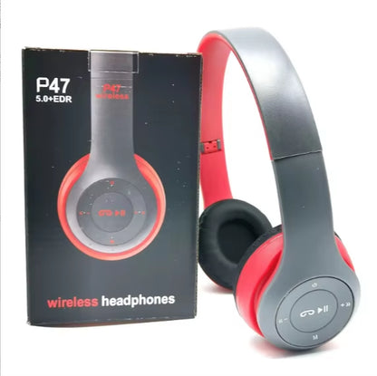 Bluetooth 50 Wireless Headphones Foldable HIFI Stereo Bass with Mic USB Adapter for Iphone Gaming